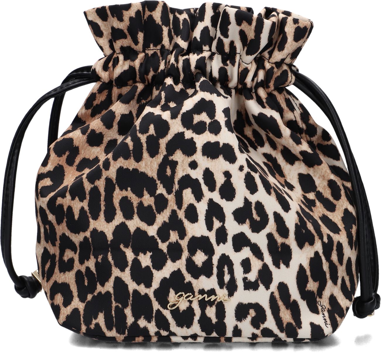 Ganni Ganni Clutch Dames Pouch Printed Nylon, Materiaal: Textiel