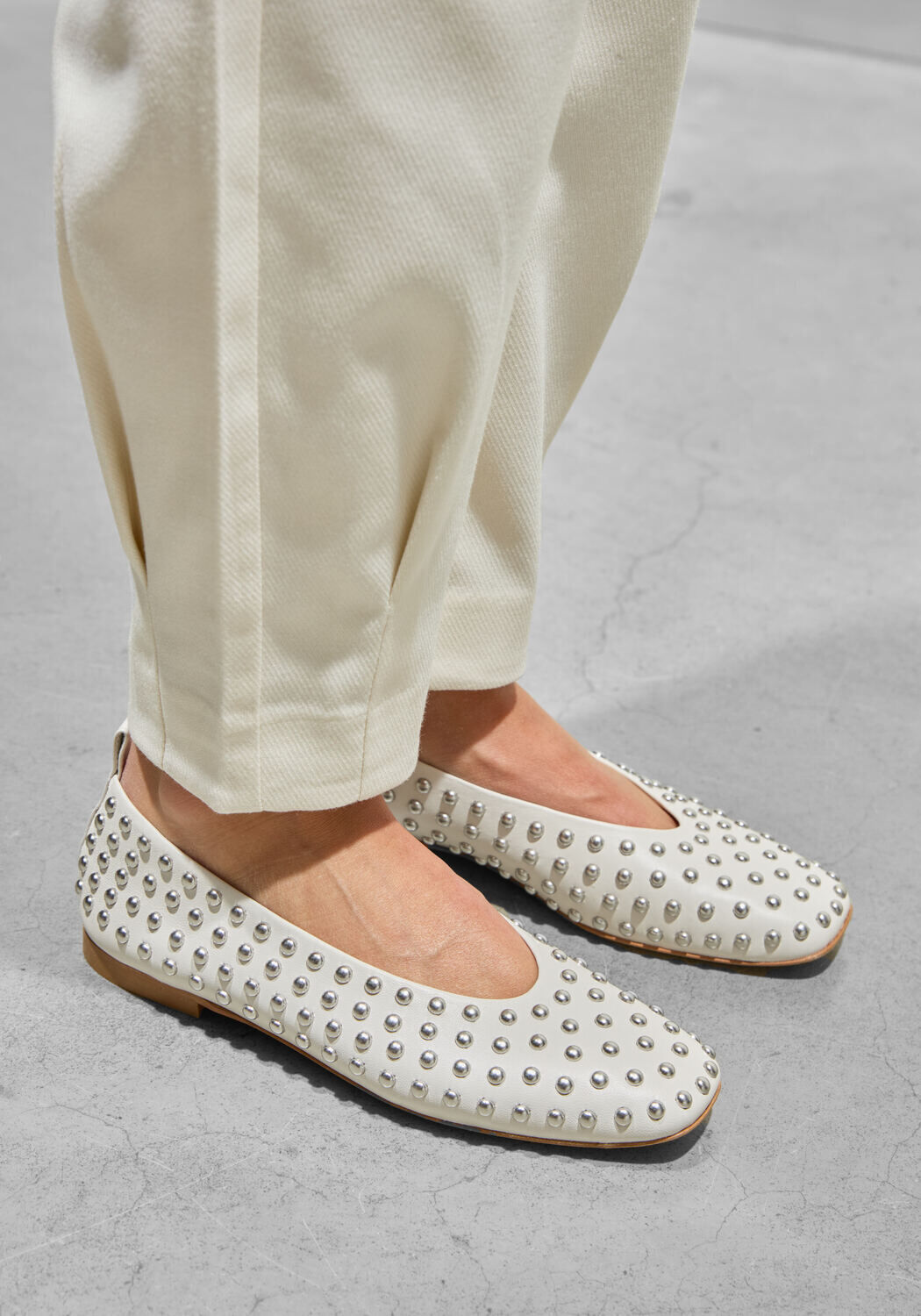 Witte ODARE Ballerina's ALBA - medium