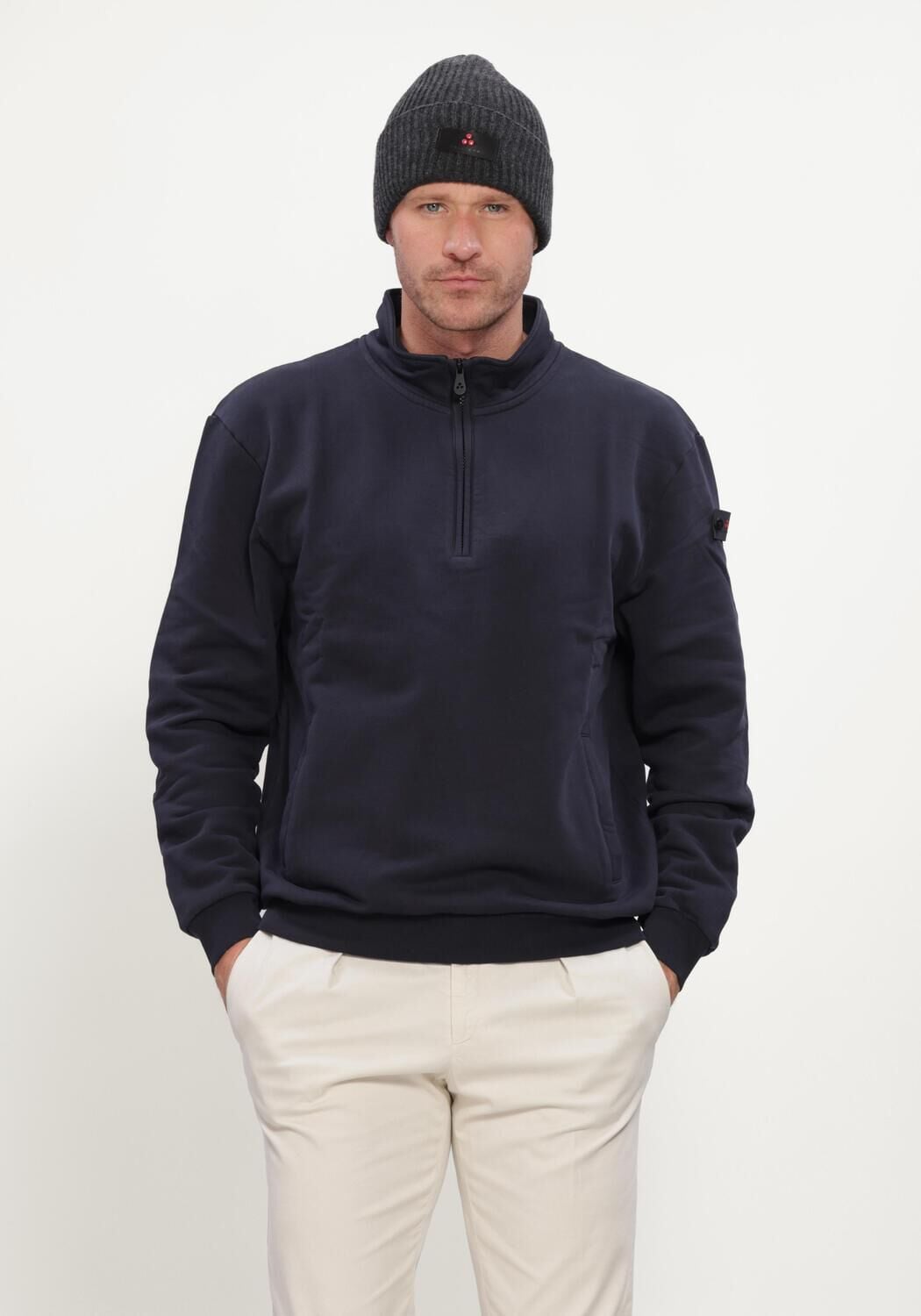 Donkerblauwe PEUTEREY Sweater DORY FW 02 - large