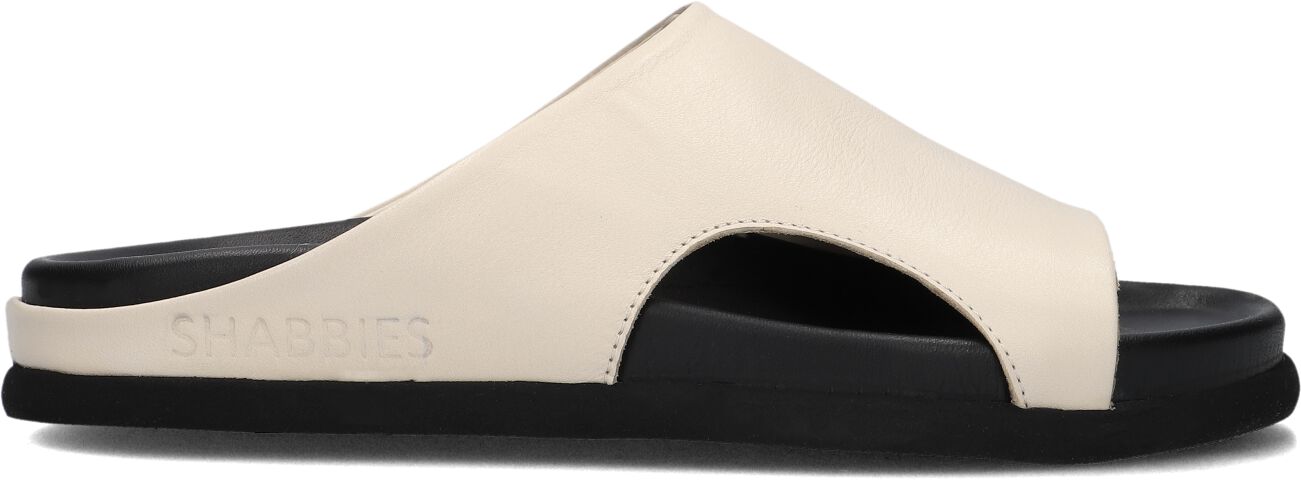 Shabbies Badslippers Dames Inga Close, Maat: 40, Materiaal: Leer, Kleur: Beige afbeelding 1