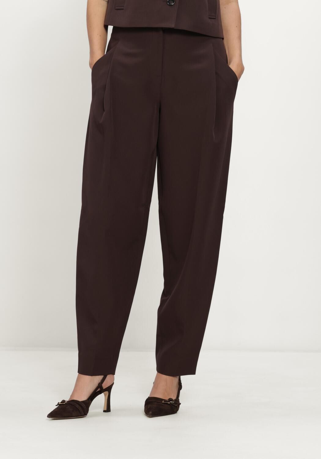 Bruine BRUUNS BAZAAR Broeken RUBYSUSBBJONAT PANTS - large