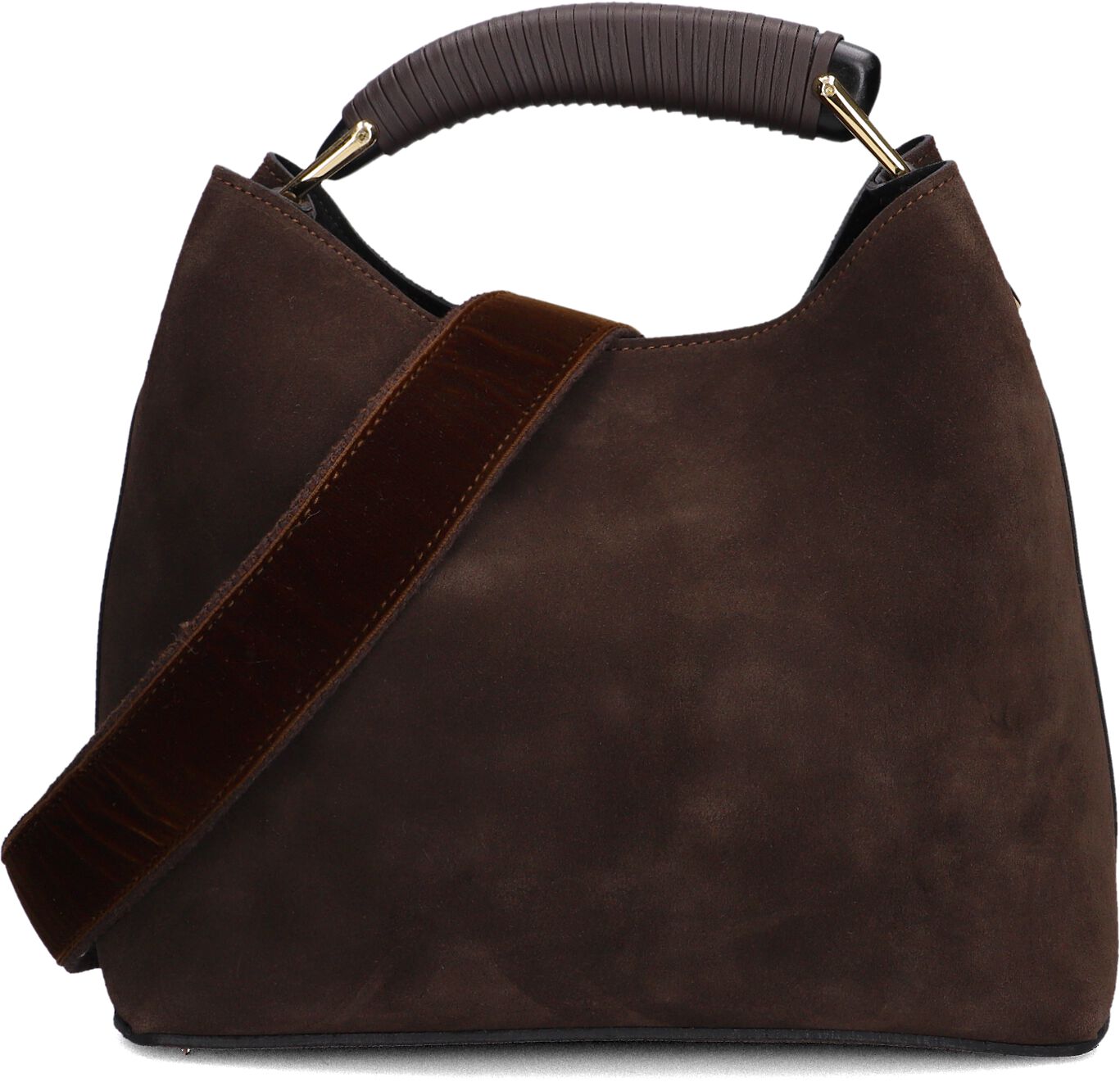 Viamailbag Viamailbag Handtas Dames Joelle Suede, Materiaal: Suède, Kleur: Bruin