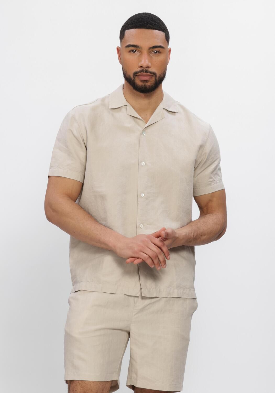 Beige WAHTS Casual overhemd TANNER - large