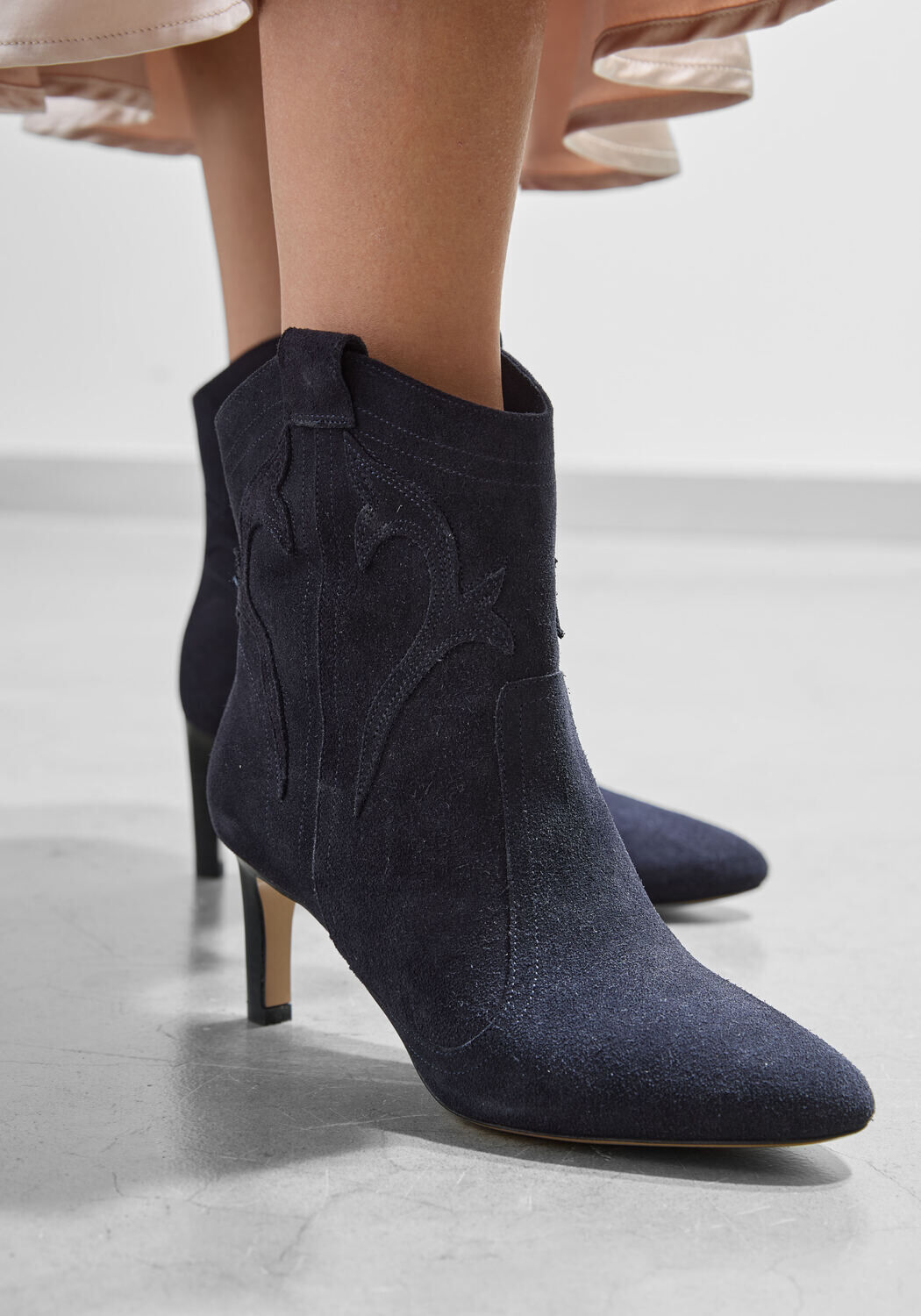 Blauwe LINA LOCCHI Enkellaarsjes L1299 - large