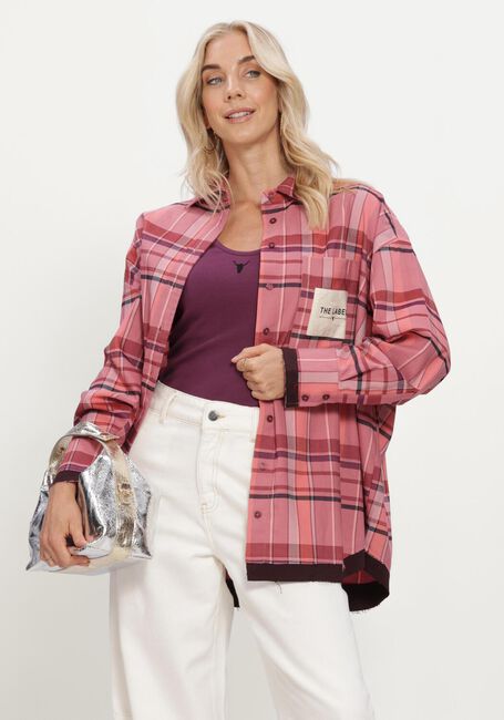 Oranje ALIX THE LABEL Blouses LADIES WOVEN CHECK BLOUSE - large