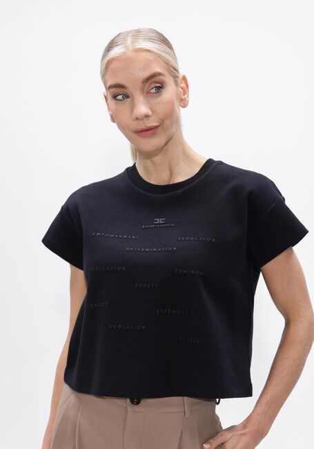 Zwarte ELISABETTA FRANCHI T-shirt MA73D61E2 - large