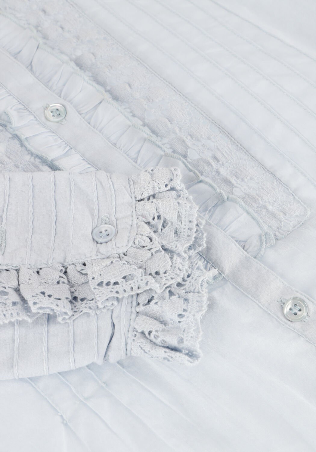 Lichtblauwe ANTIK BATIK Blouses LENA BLOUSE - large