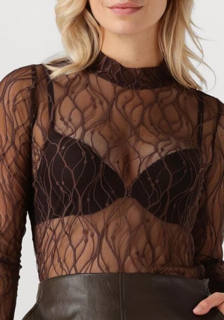Bruine CO'COUTURE Top MERCY MESH TURTLENECK - large