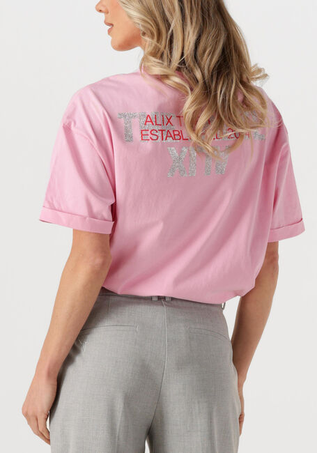 Roze ALIX THE LABEL T-shirt LADIES KNITTED ADVENTURE T-SHIRT - large