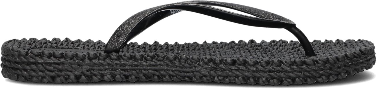 Ilse Jacobsen Teenslippers Dames Cheerful01, Maat: 38, Materiaal: Rubber, Kleur: Zwart