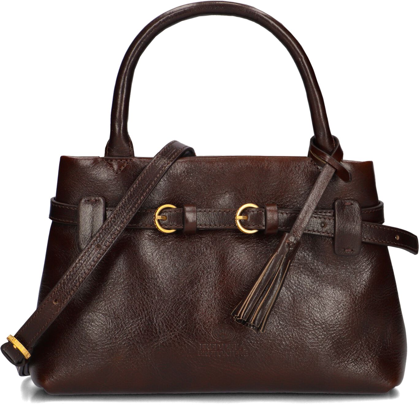 Fred De La Bretoniere Fred de la Bretoniere Handtas Dames Mae Mini Handbag, Materiaal: Leer, Kleur: Bruin