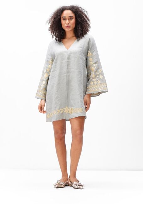 Lichtgrijze GREEK ARCHAIC KORI Mini jurk S26K-2043204 - large