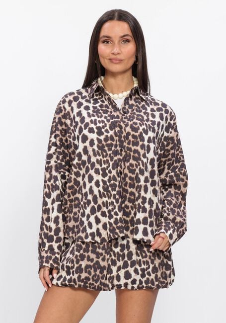 Multi ALIX THE LABEL Blouses LADIES WOVEN ANIMAL BLOUSE - large