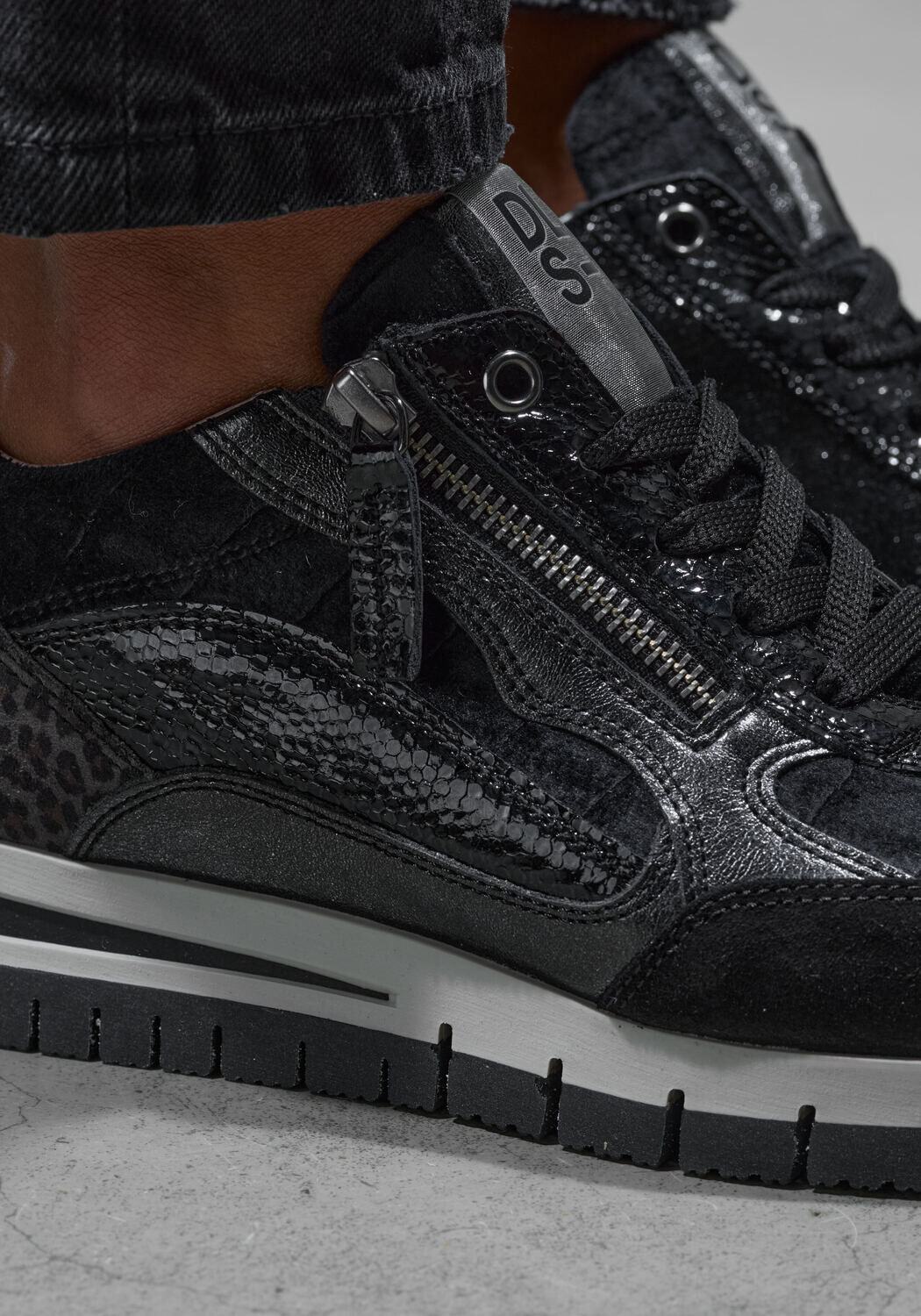 Zwarte DL SPORT Lage sneakers 6329 - large