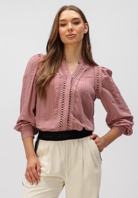 Roze CO'COUTURE Blouses KESI LACE V-SHIRT - large