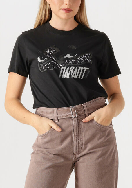 Zwarte MARANT ETOILE T-shirt ZOELINE TEE SHIRT - large