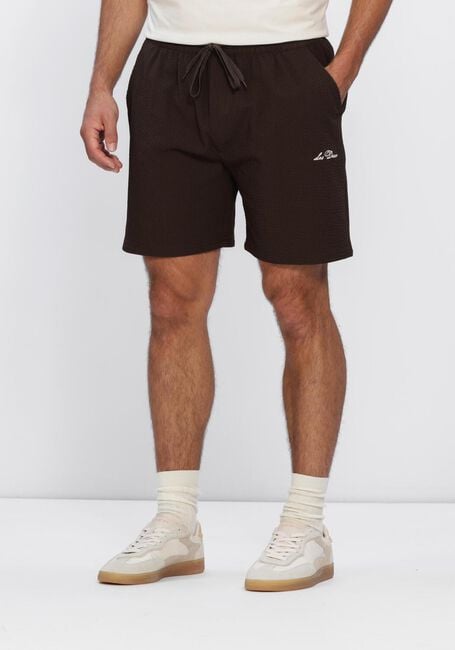 Bruine LES DEUX Zwembroeken STAN SEERSUCKER SWIM SHORTS - large