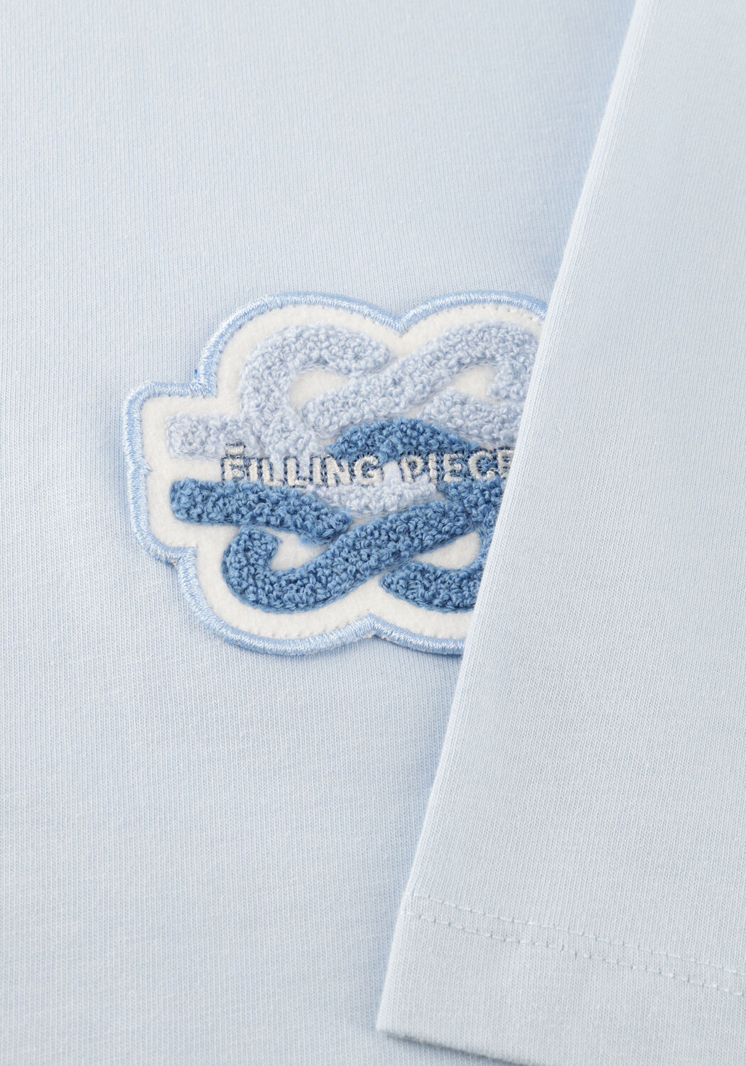 Lichtblauwe FILLING PIECES T-shirt T-SHIRT GOWTU - large