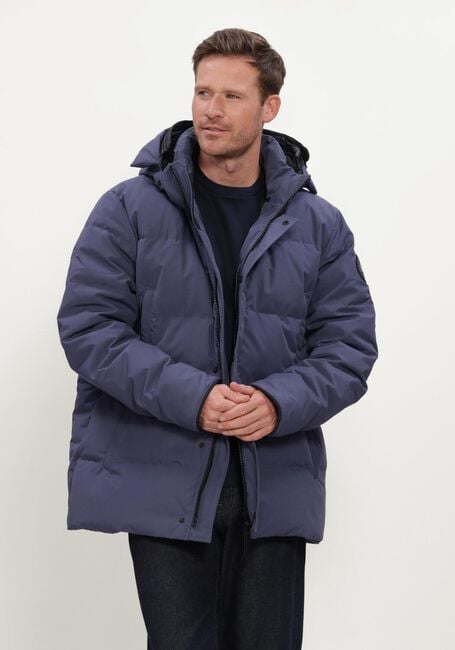 Blauwe CANADA GOOSE Gewatteerde jas WYNDHAM PARKA- CR BLACK LABEL - large