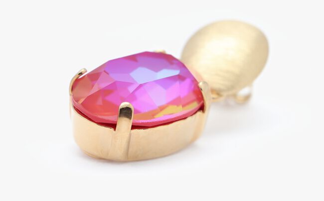 Fuchsia LOTT. GIOIELLI Oorbellen SW OVAL STRASS PENDANT M Fuchsia LOTT. GIOIELLI Oorbellen SW OVAL STRASS PENDANT M - large