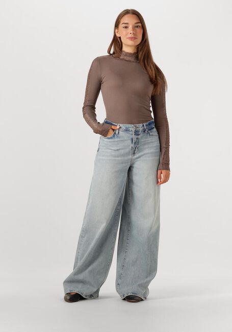 Taupe ROSEMUNDE Top BEATHA LS REGULAR LACE - large