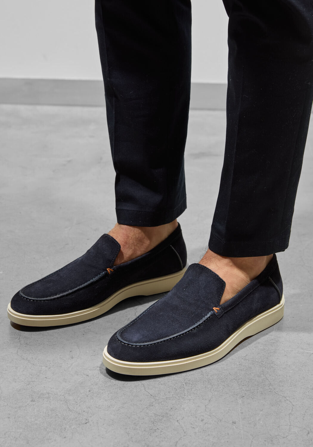 Blauwe SANTONI Instappers BOTANIST - medium