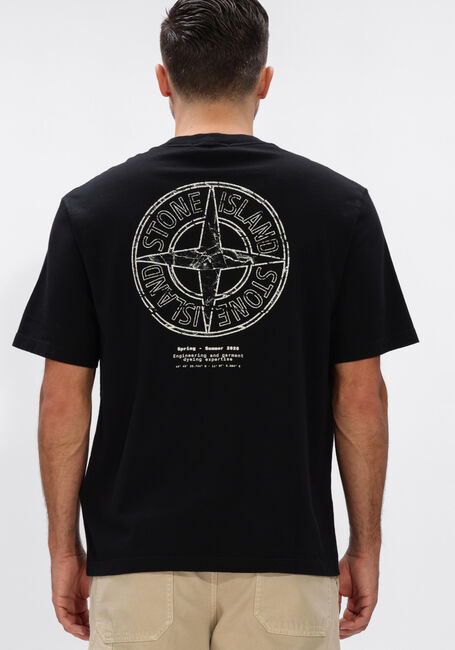 Zwarte STONE ISLAND T-shirt SS T-SHIRT S0285 - large