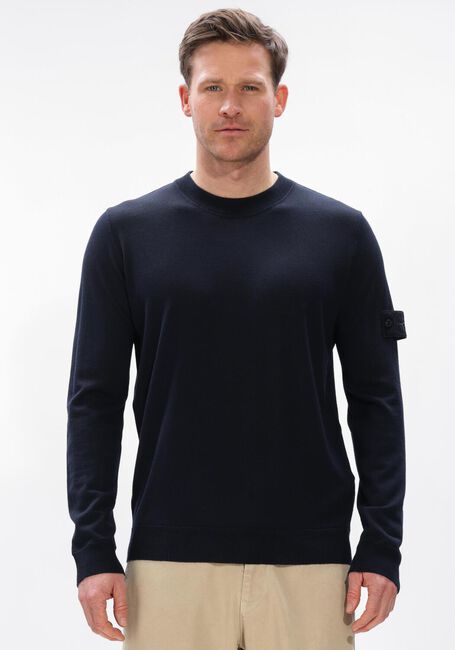 Donkerblauwe STONE ISLAND Trui CREW NECK - large