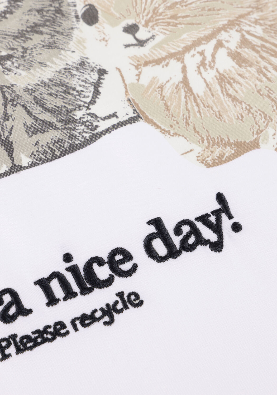 Witte GANNI T-shirt T4237 - large