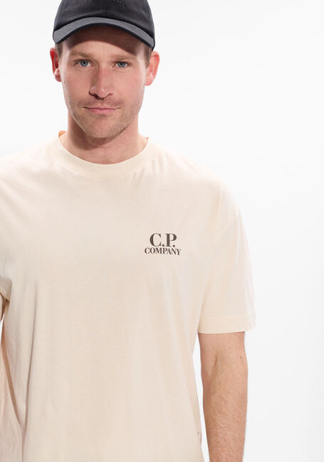 Beige CP COMPANY T-shirt T SHIRTS SHORT SLEEVE IN JERSEY 30/1 - large