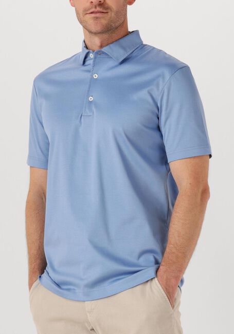 Lichtblauwe VALENZA Polo 1005 SUPIMA POLO SCHILLER COLLAR S/S - large