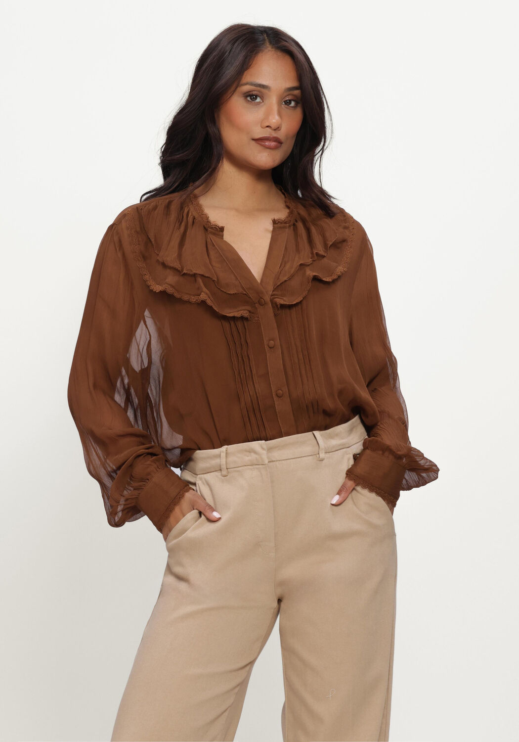 Bruine RIANI Blouses BLUSE - large