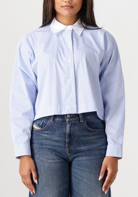 Blauwe CO'COUTURE Blouses GIA CROP SHIRT - large