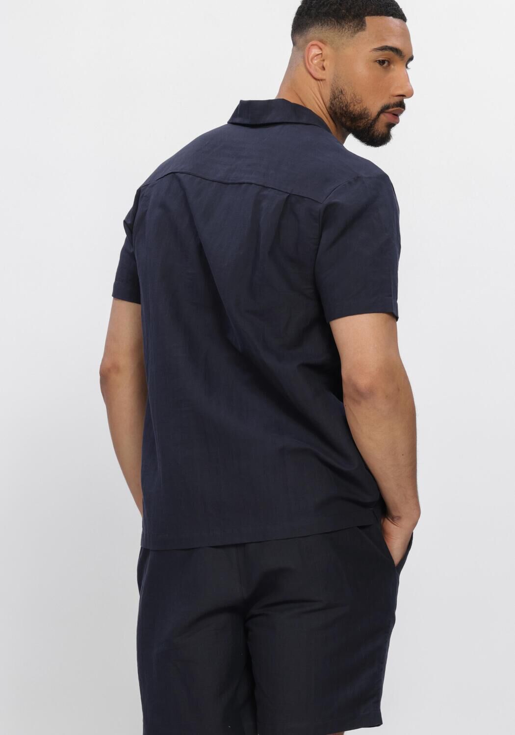 Blauwe WAHTS Casual overhemd TANNER - large