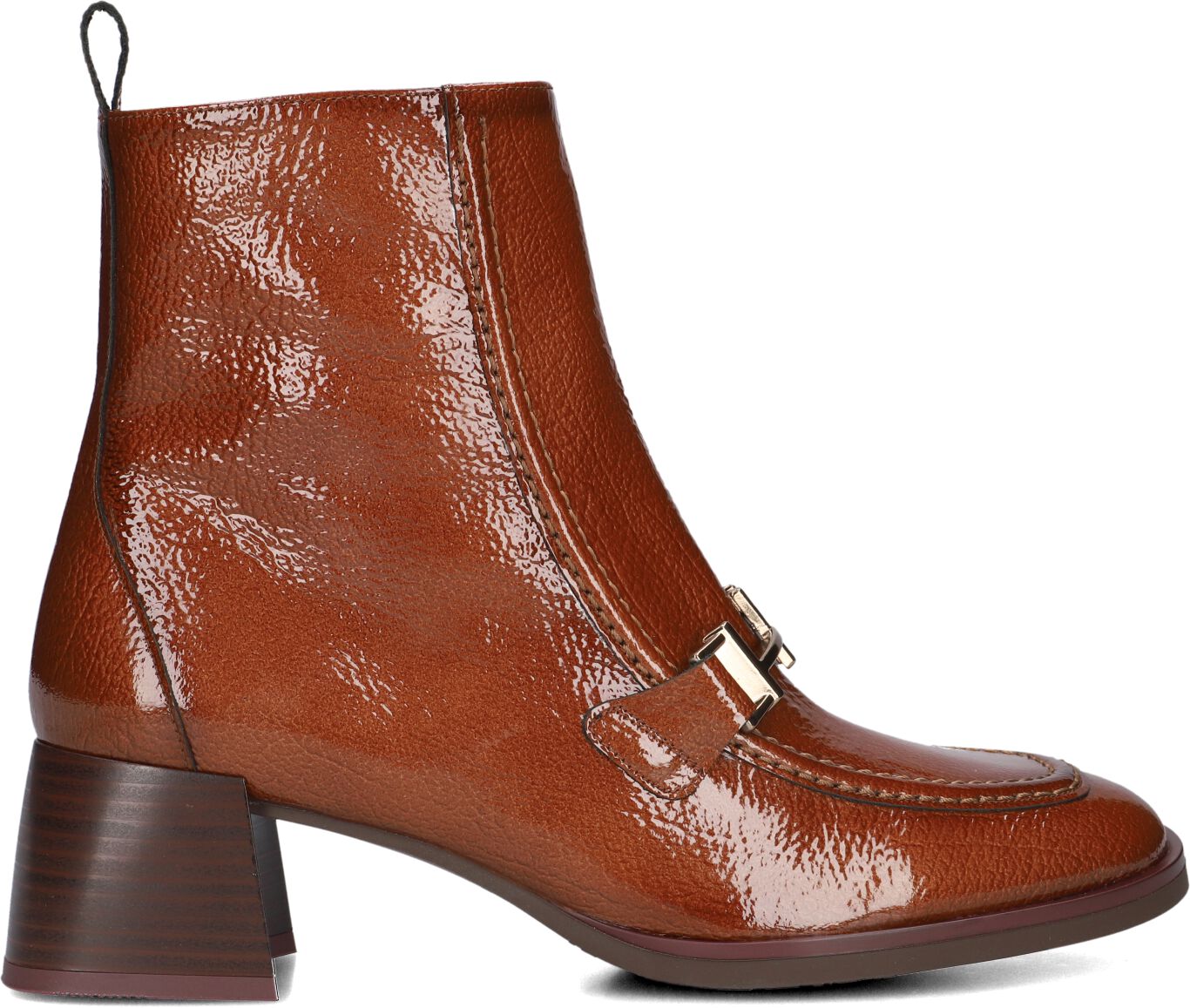Hispanitas Enkellaarsjes
Dames Hi243727, Maat: 36, Materiaal: Lak, Kleur: Cognac