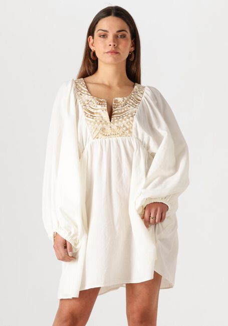 Gebroken wit GREEK ARCHAIC KORI Mini jurk 330432 - large