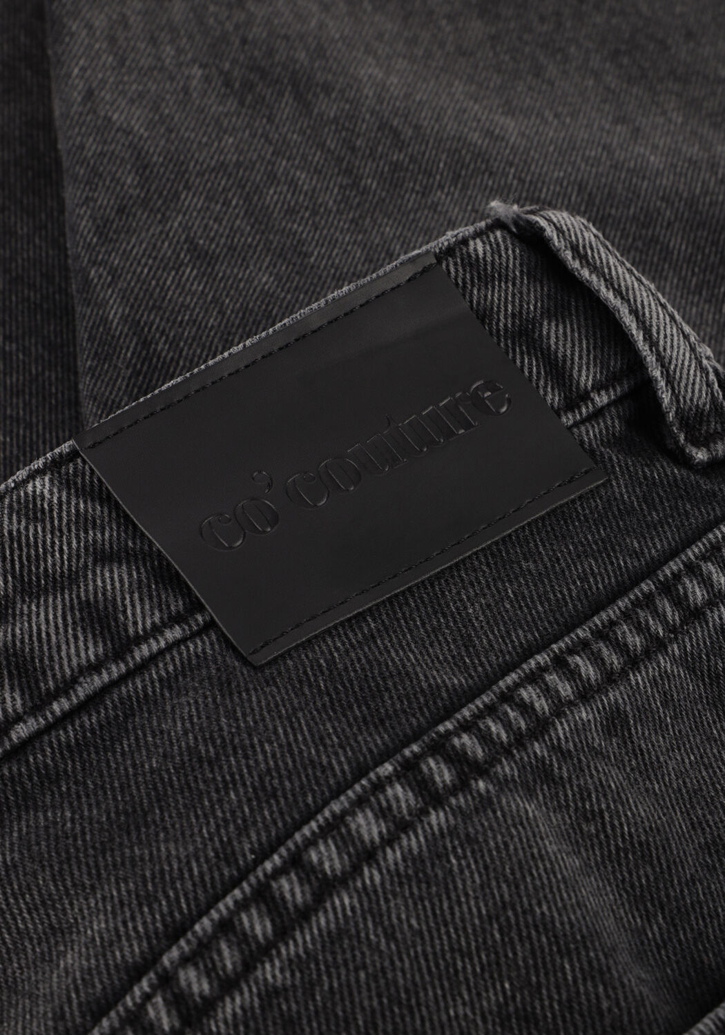 Zwarte CO'COUTURE Mom jeans VIKA PLEAT LONG JEANS - large