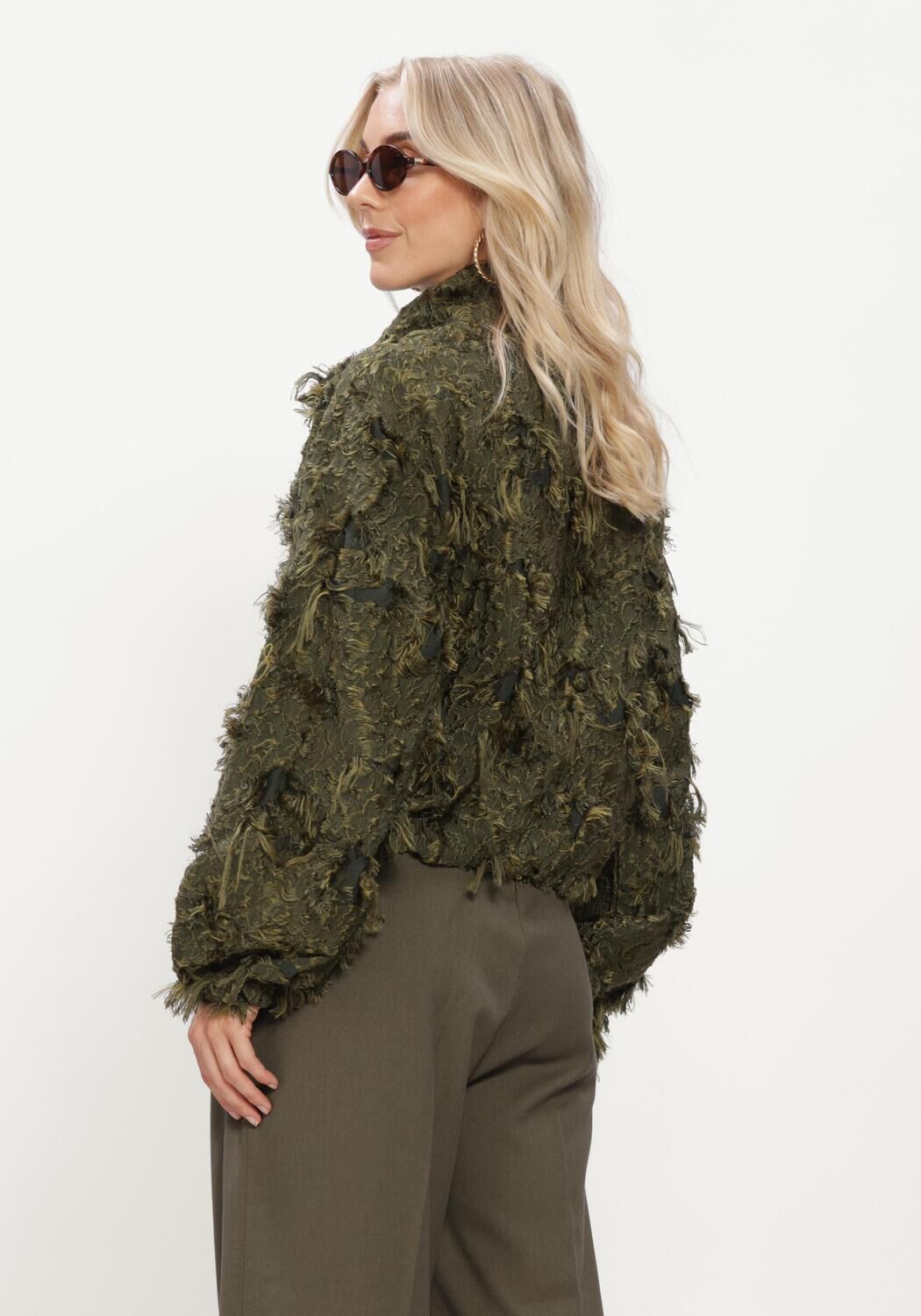 Groene COPENHAGEN MUSE Trui CMJANY-JACKET - large