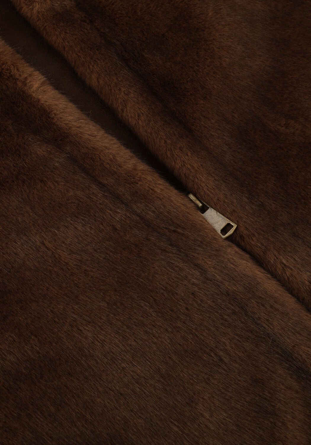 Bruine ALTER EGO Faux fur jas JADA - large