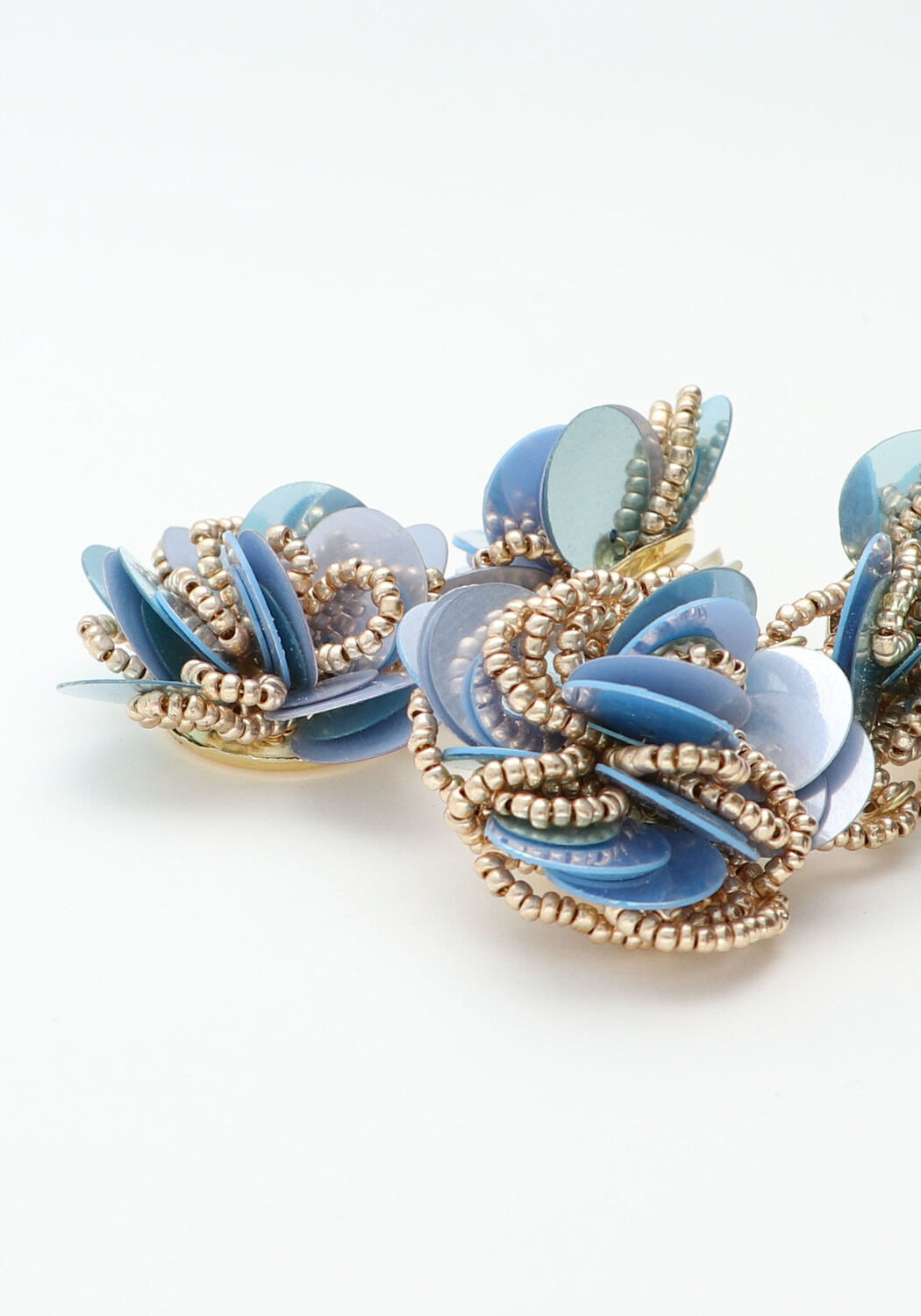 Multi LOTT. GIOIELLI Oorbellen CE GB DOUBLE KNOTTED SEQUINS EARRING M - large