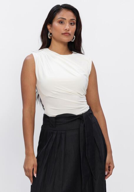 Gebroken wit ROSEMUNDE Top BILLIE SL DRAPE TOP - large