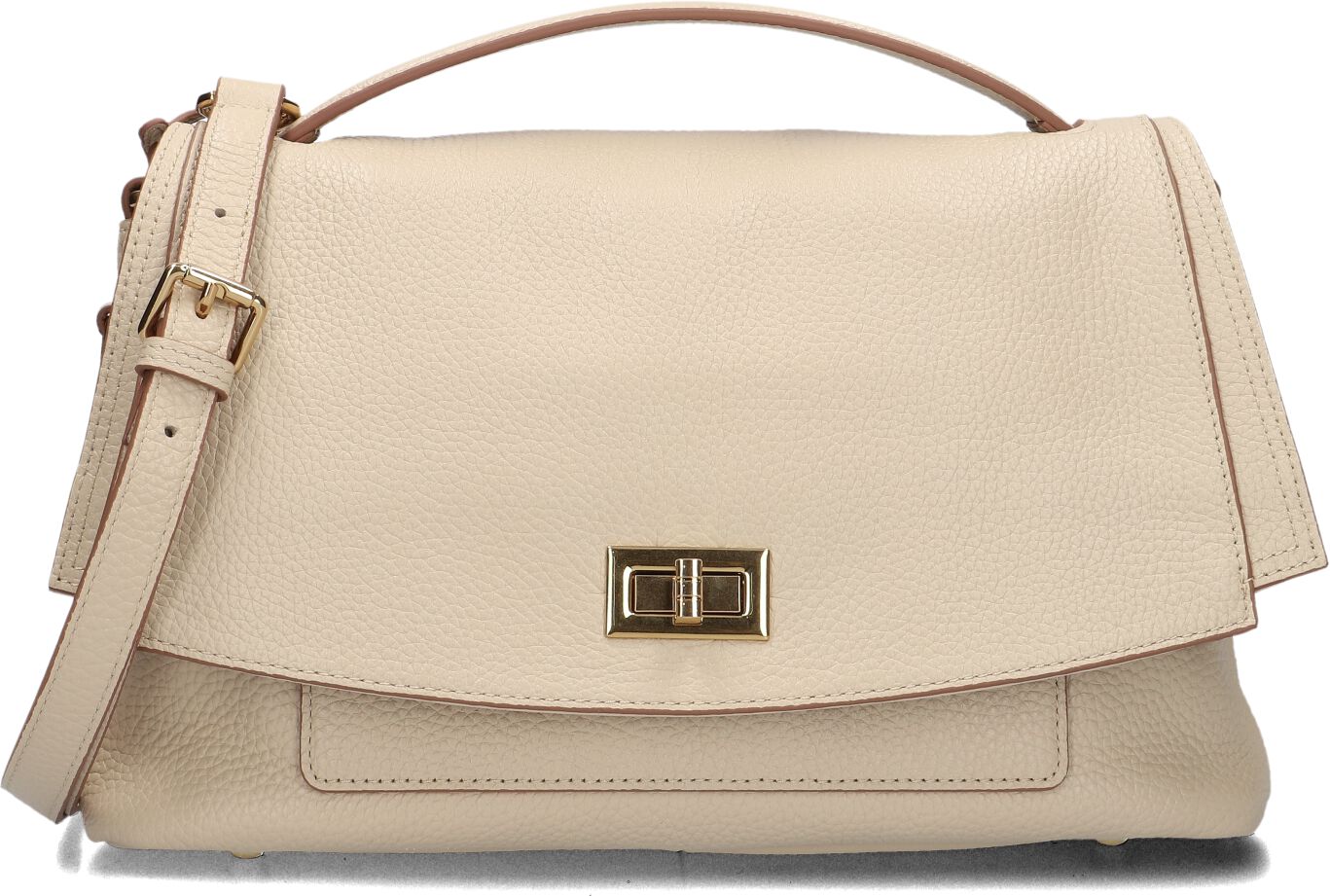 Smaak Amsterdam Smaak Amsterdam Schoudertas Dames Ida, Materiaal: Leer, Kleur: Beige