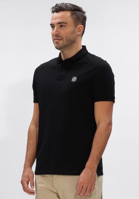 Zwarte STONE ISLAND Polo SS POLO S0017 - large