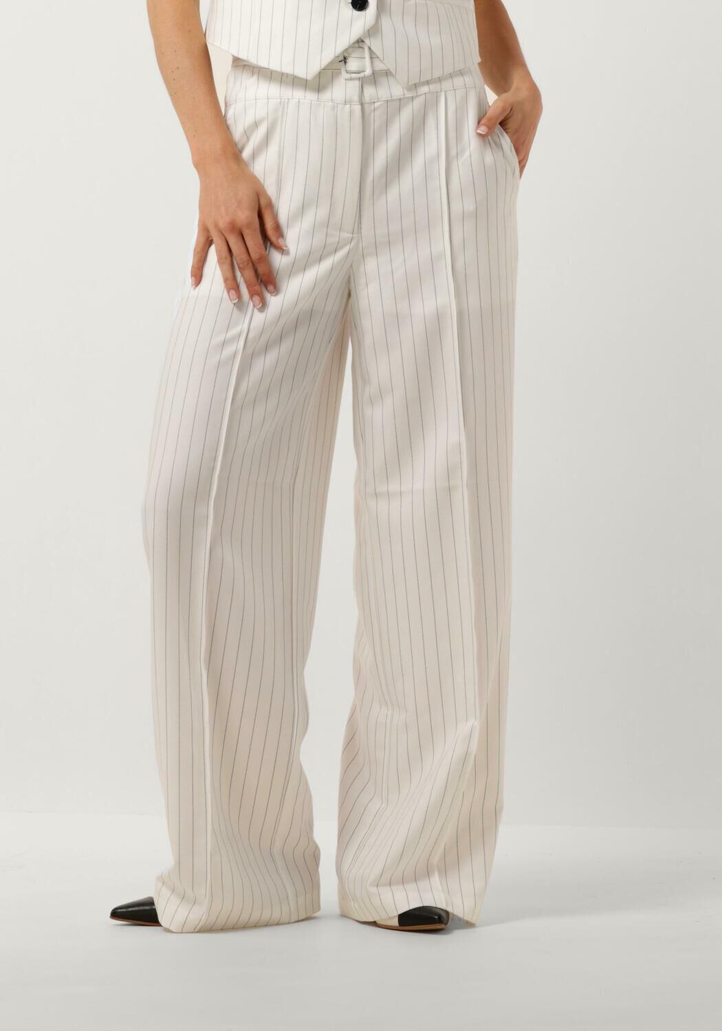 Co'Couture Pantalon Dames Pima Long Pant, Maat: L, Kleur: Wit