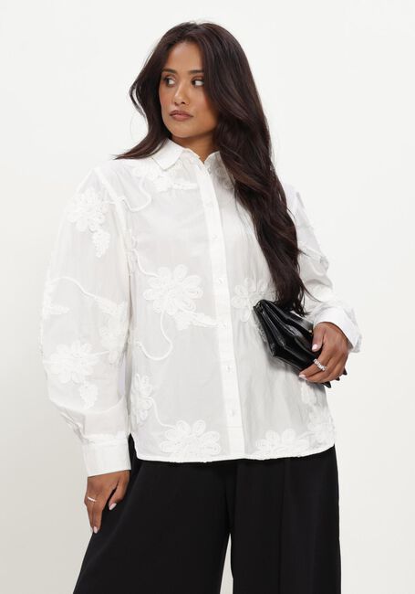 Witte ROTATE Blouses FLOWER OVERSIZED SHIRT - large