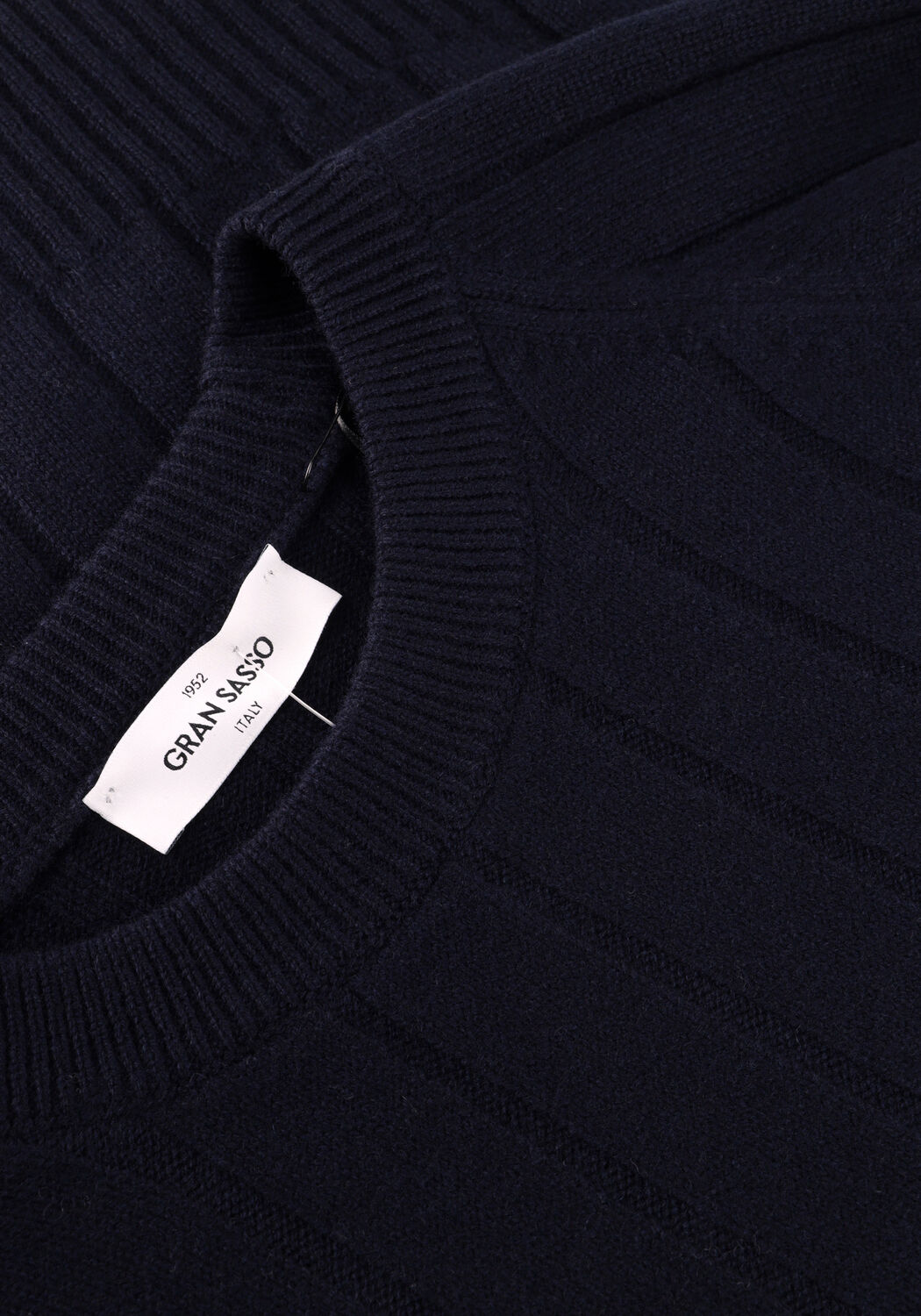 Donkerblauwe GRAN SASSO Trui CREW L SLV - large