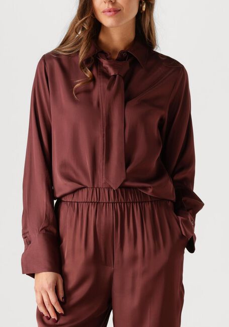 Bruine SECOND FEMALE Blouses LIVO CLASSIC SHIRT - large