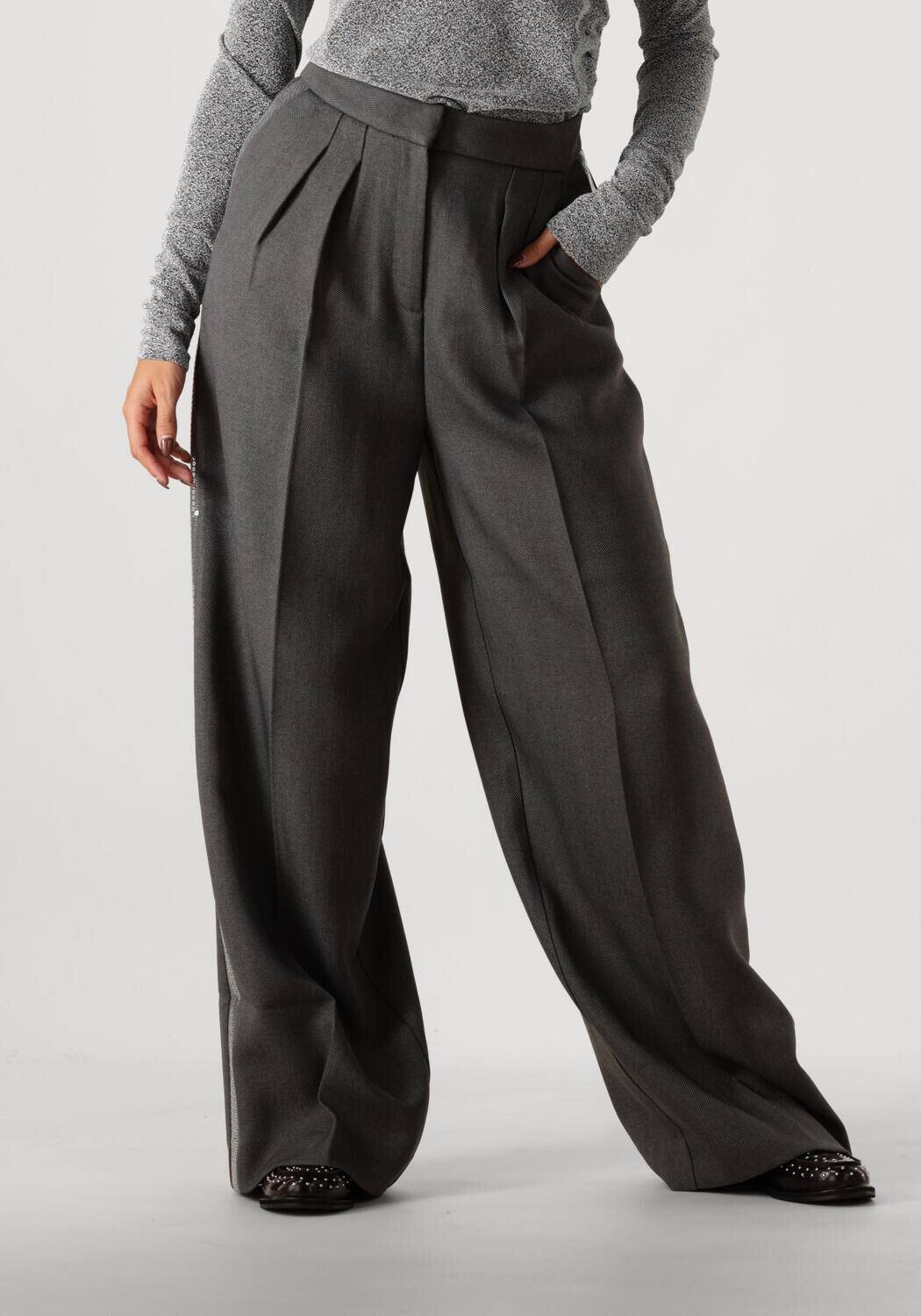 AAIKO Pantalon Dames Saba Sequins Pes 356, Maat: L, Kleur: Grijs