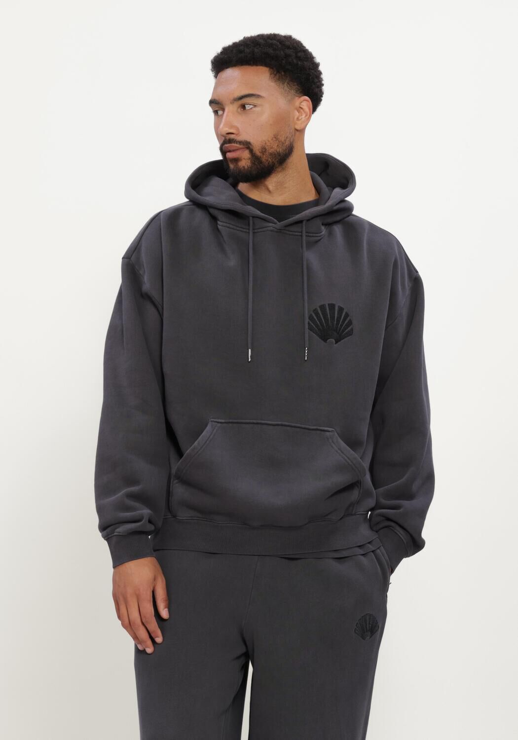 Zwarte NEW AMSTERDAM SURF ASSOCIATION Sweater CHOP HOODIE - large