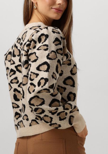 Multi SUMMUM Vest KNITTED CARDIGAN LEOPARD JACQUARD KNIT - large